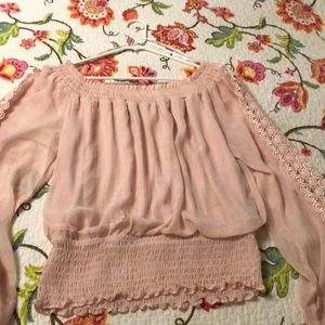 Sweet pink boho top!